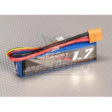 BATERIA DE LIPO 1700Mah 2S 7,4V 20/30C TURNIGY AERO / AUTO 1/16 2S15088